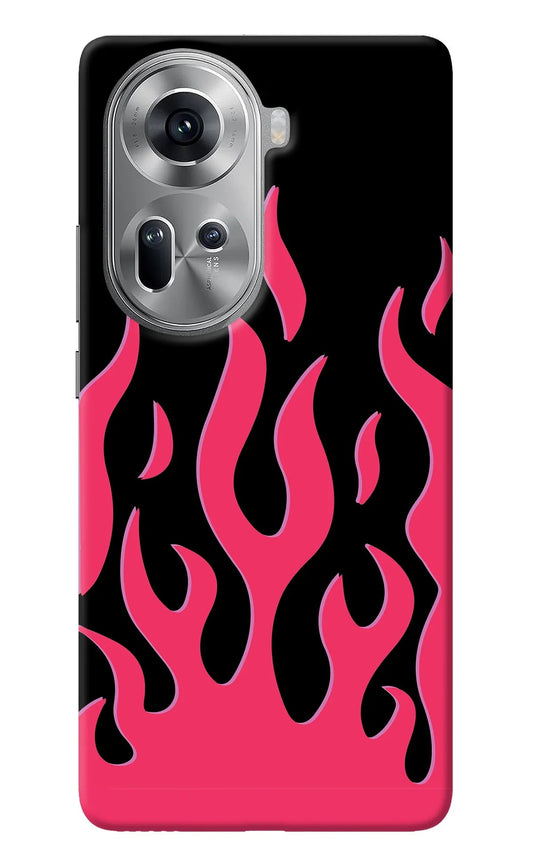 Fire Flames Oppo Reno11 Back Cover