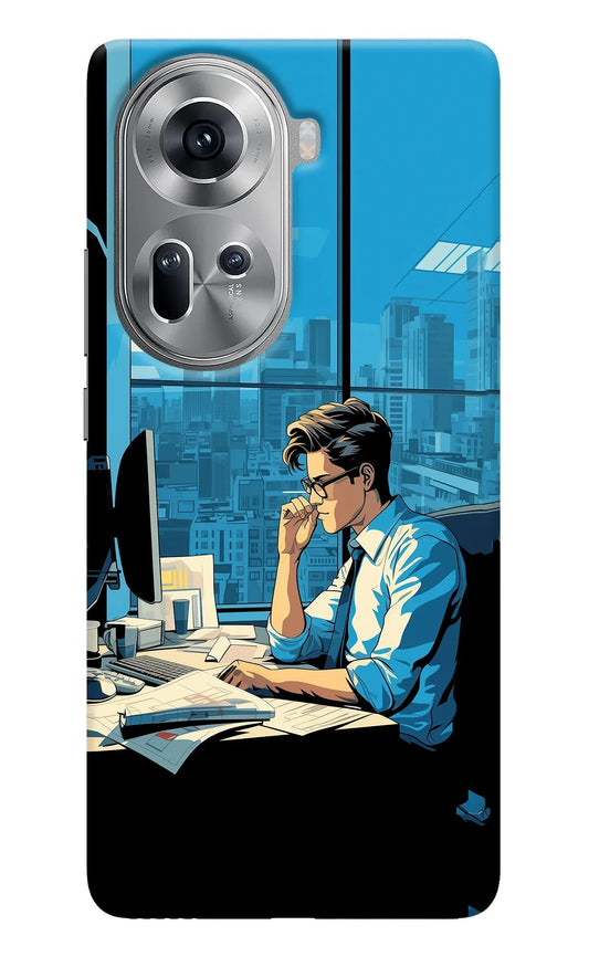 Focused Hustler (AI Generated) Oppo Reno11 Back Cover