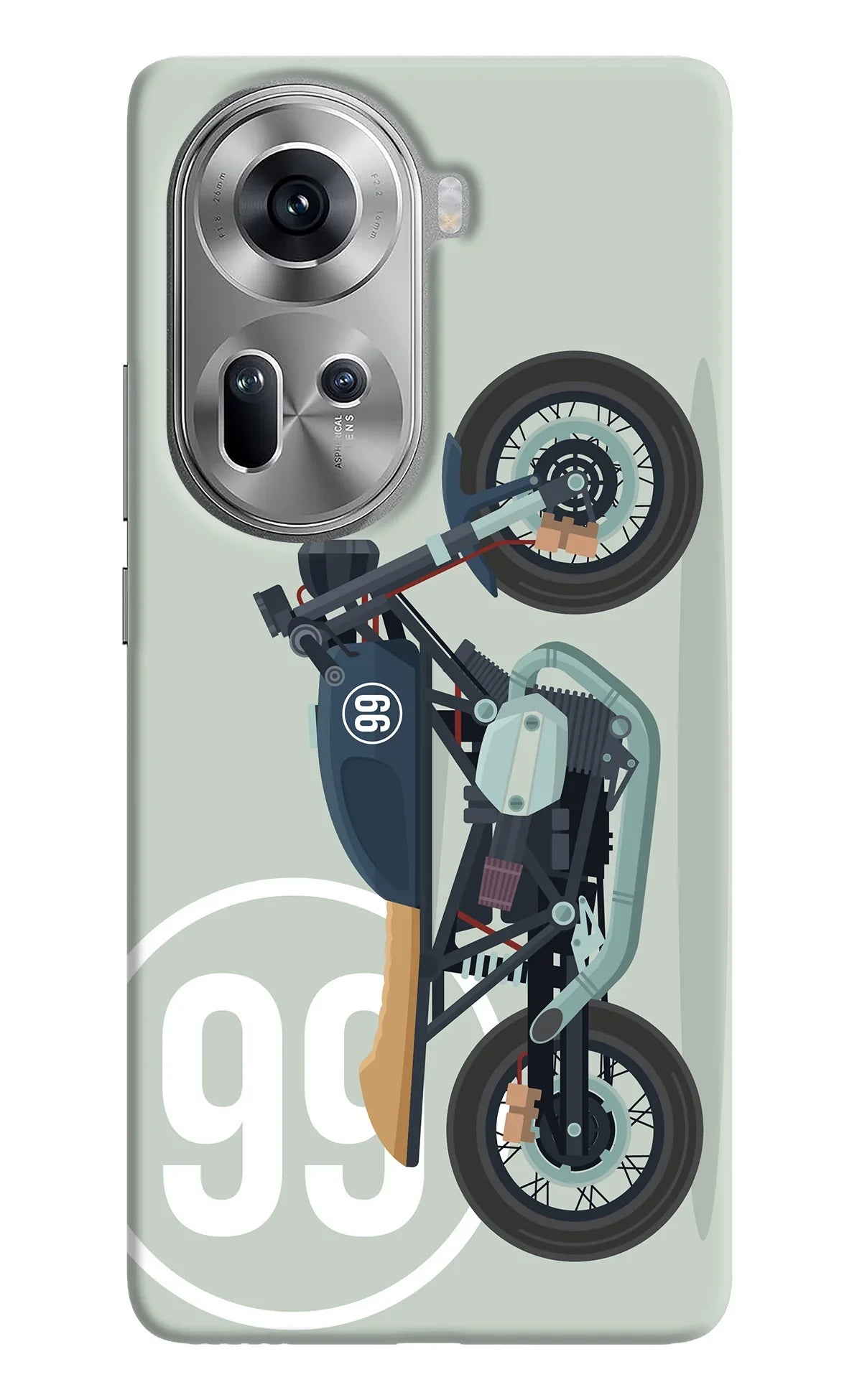 Classic Cafe Racer 99 Oppo Reno11 Back Cover