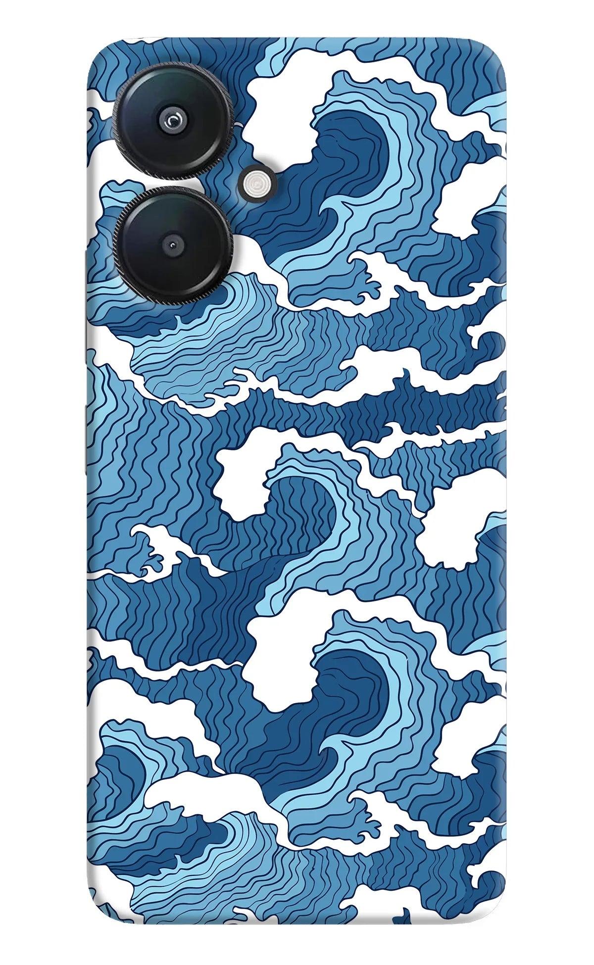 Blue Waves Redmi 13C 5G Back Cover