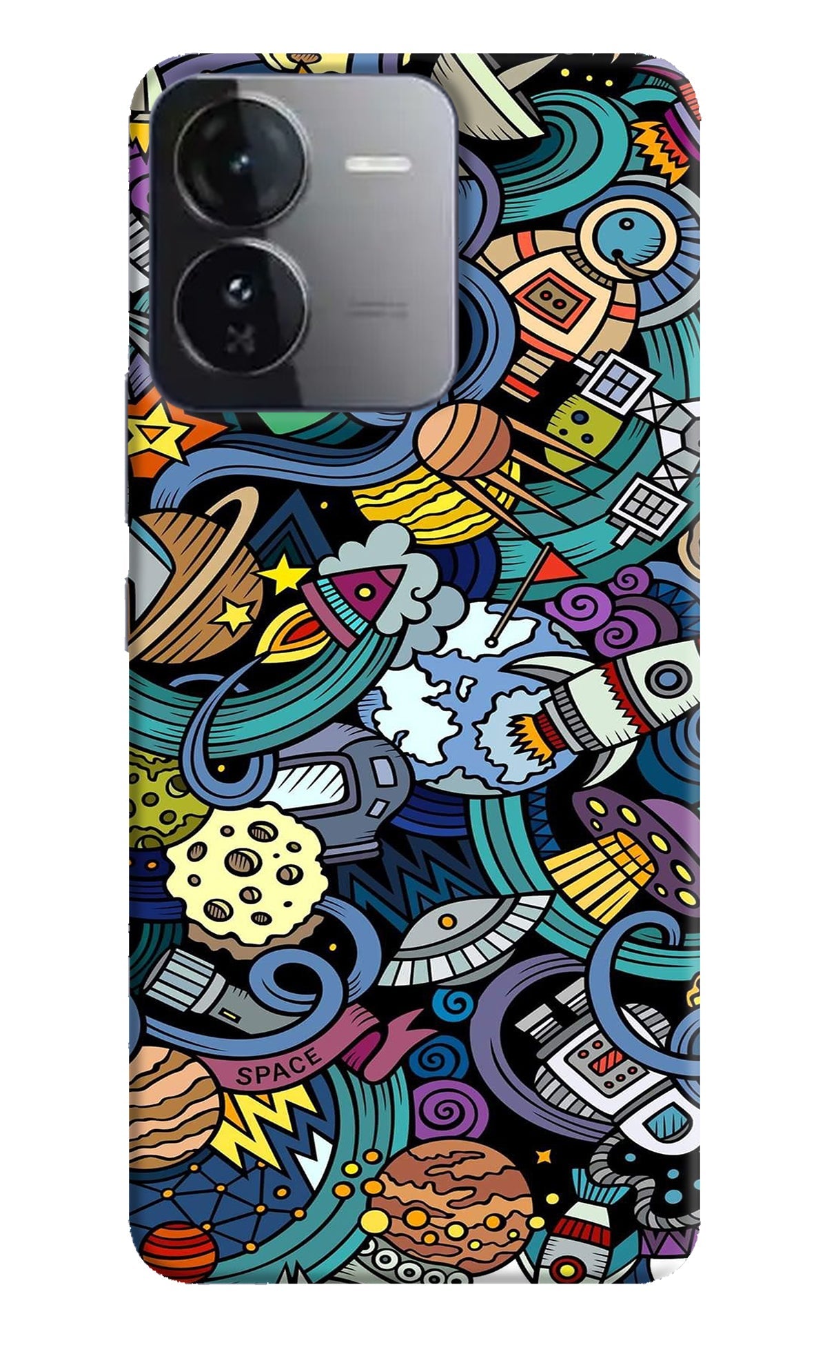 Space Abstract iQOO Z9 5G Back Cover