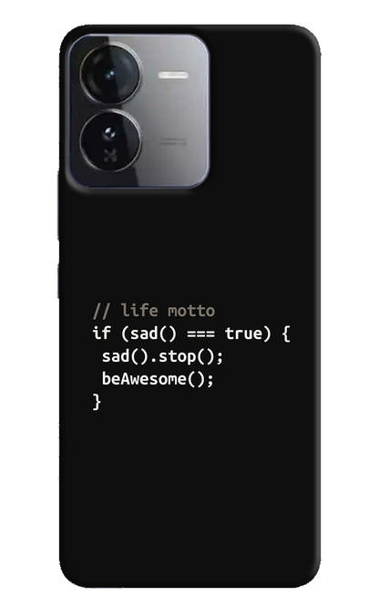 Life Motto Code iQOO Z9 5G Back Cover