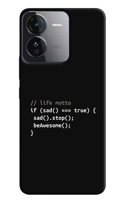 Life Motto Code iQOO Z9 5G Back Cover