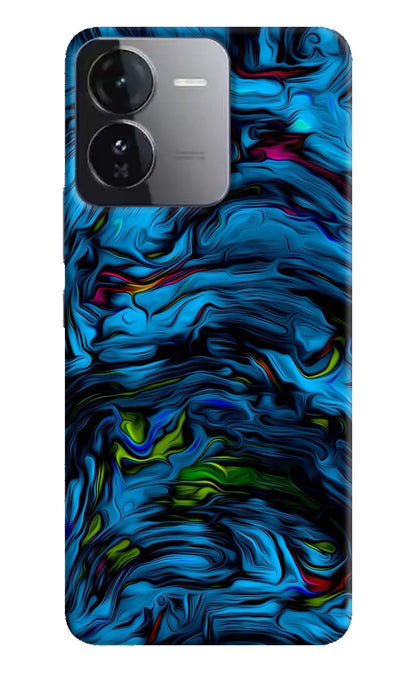 Dark Blue Abstract iQOO Z9 5G Back Cover