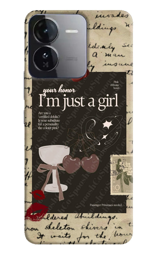 I am just a girl iQOO Z9 5G Back Cover