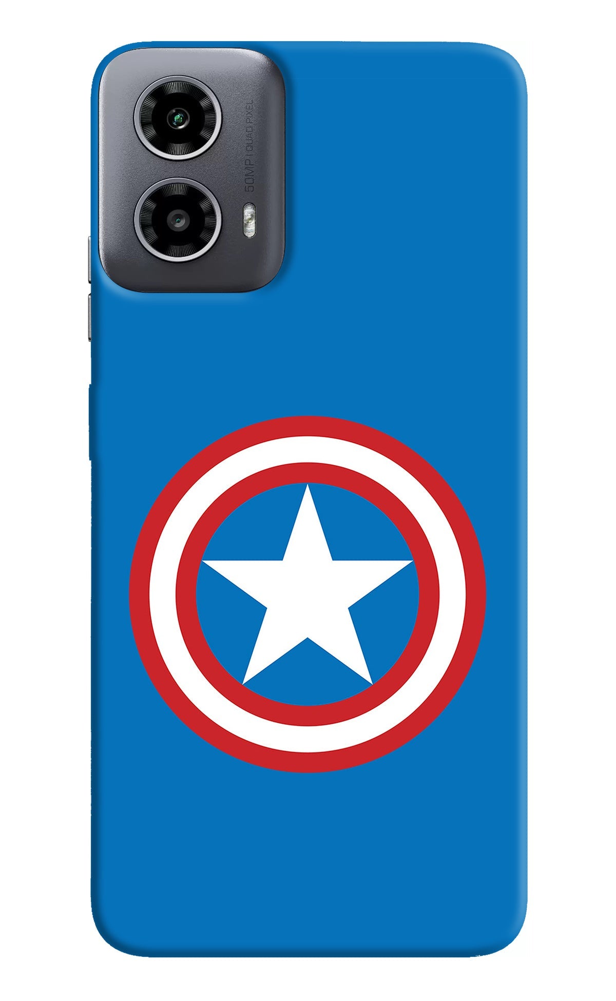 Captain America Logo Moto G34 5G Back Cover