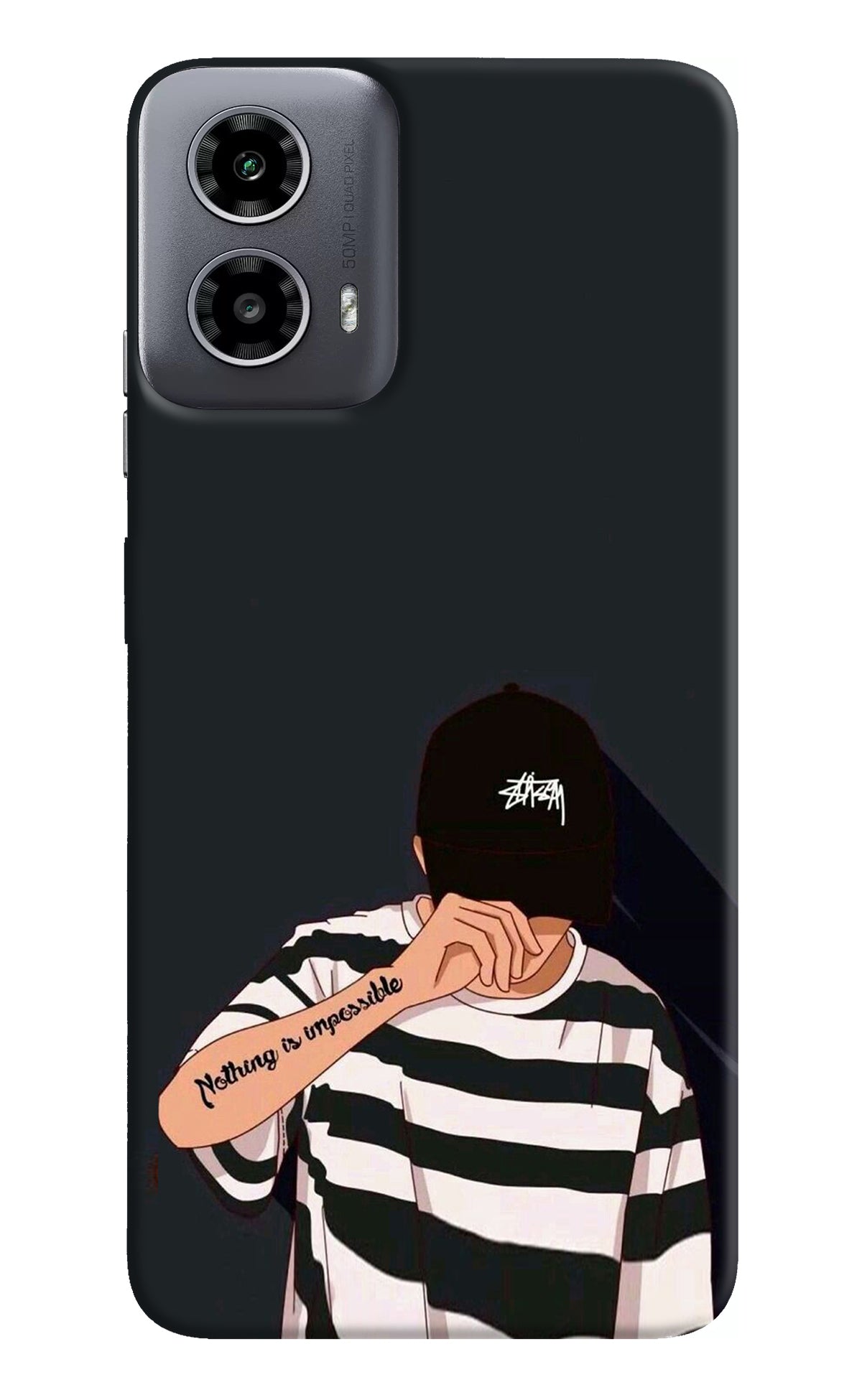Aesthetic Boy Moto G34 5G Back Cover