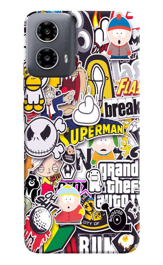 Sticker Bomb Moto G34 5G Back Cover