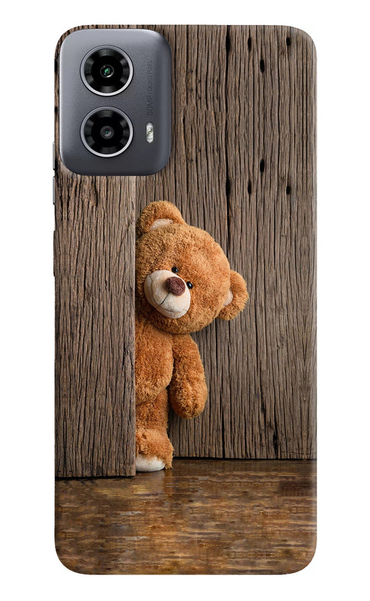 Teddy Wooden Moto G34 5G Back Cover