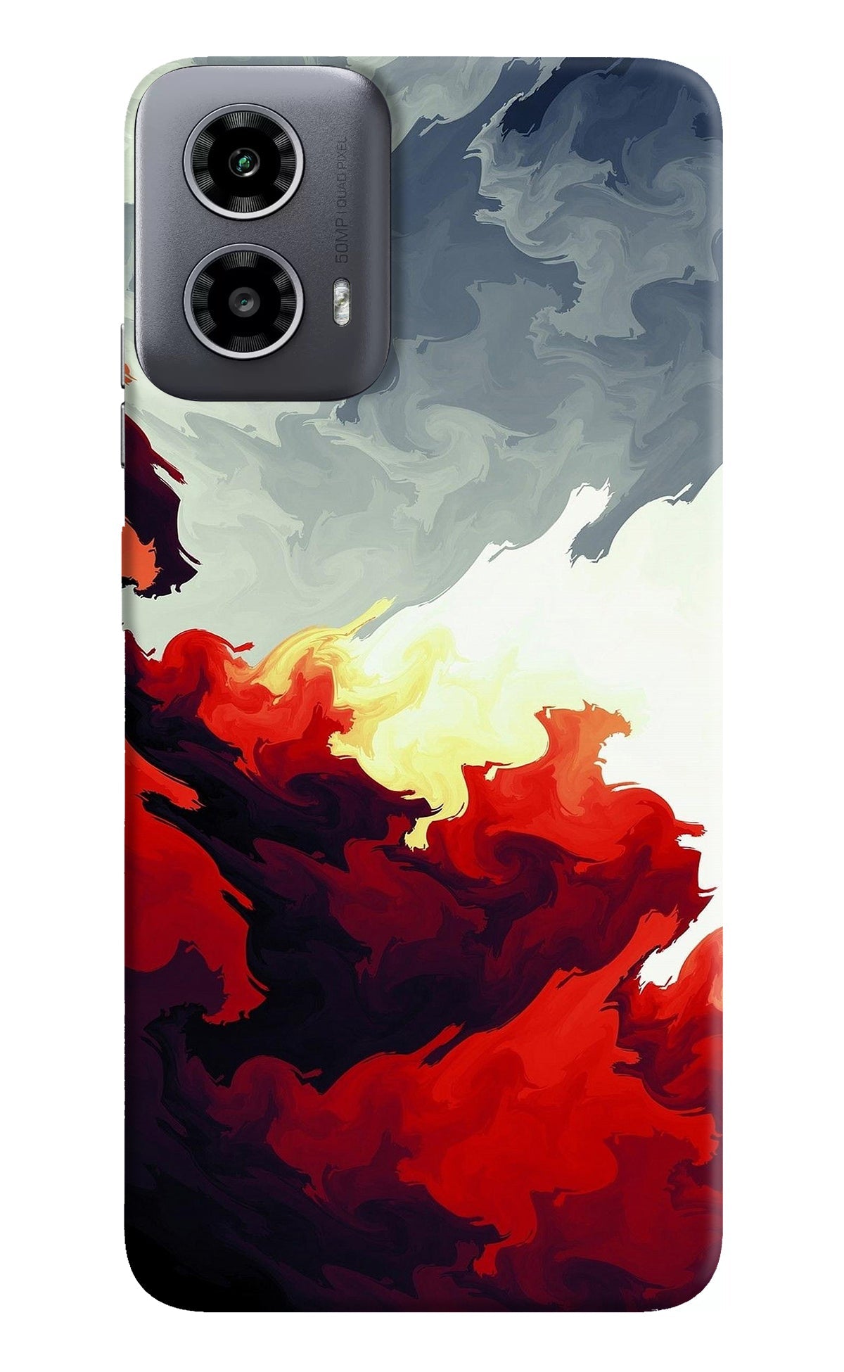 Fire Cloud Moto G34 5G Back Cover