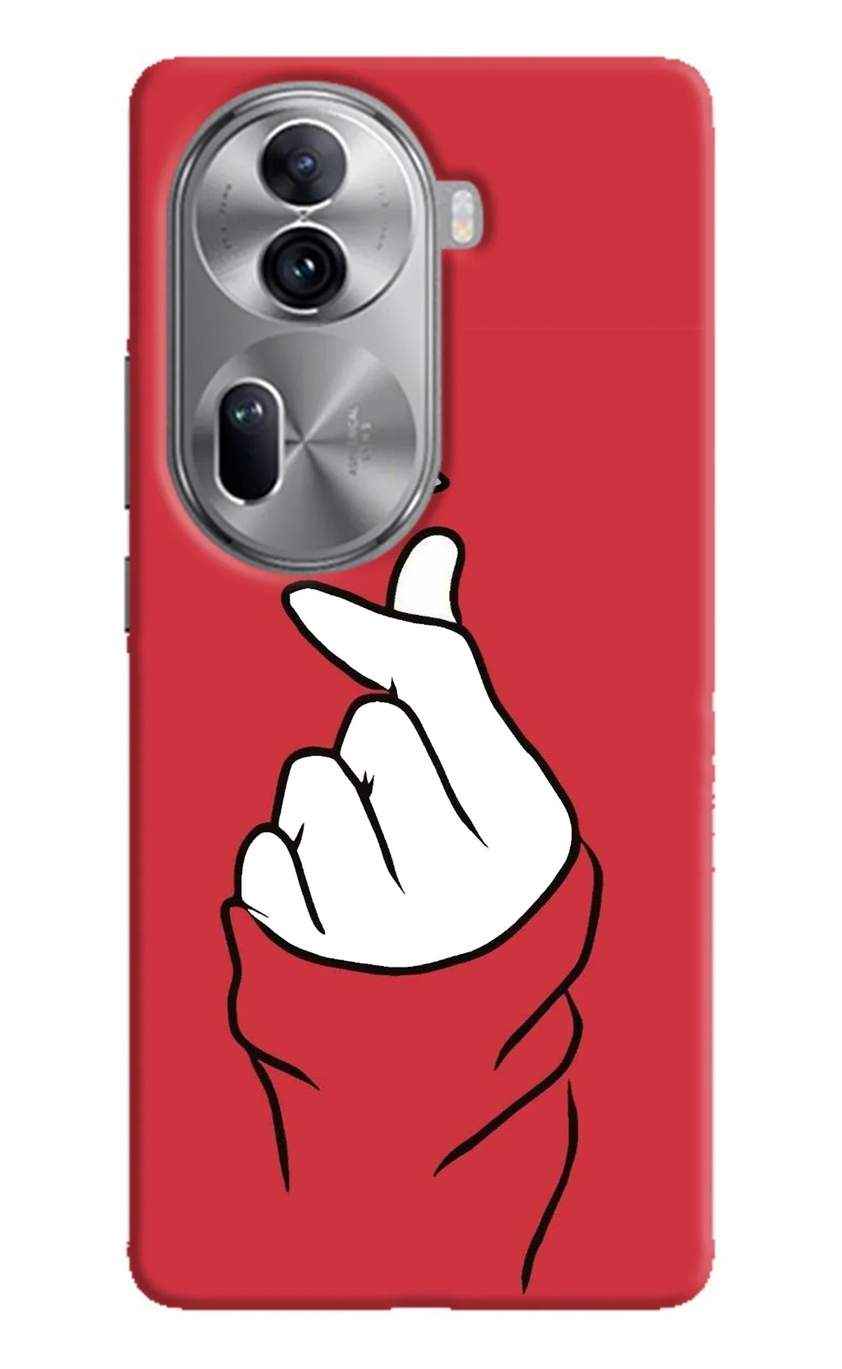 Korean Love Sign Oppo Reno11 Pro 5G Back Cover