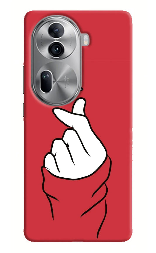 Korean Love Sign Oppo Reno11 Pro 5G Back Cover