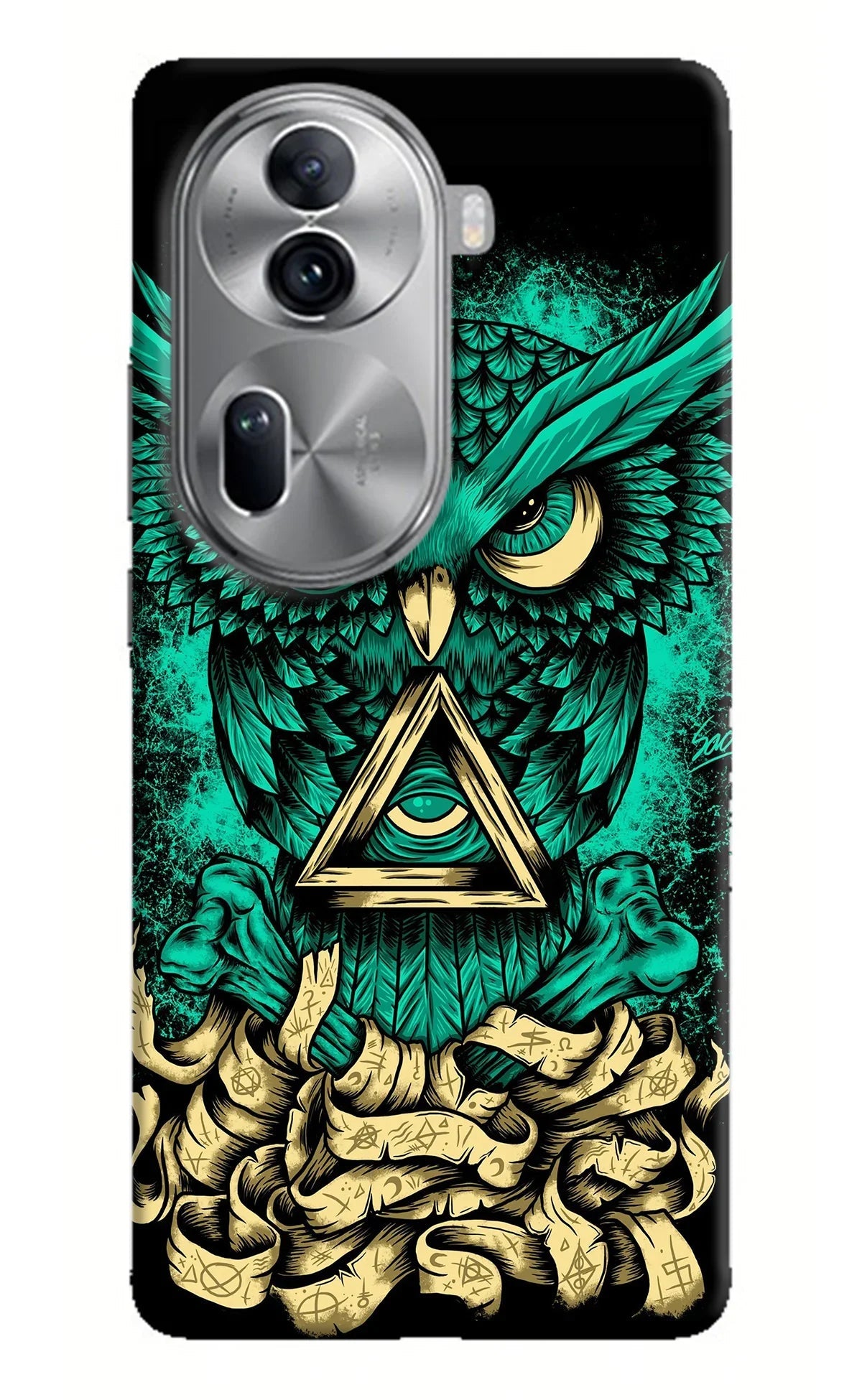 Green Owl Oppo Reno11 Pro 5G Back Cover