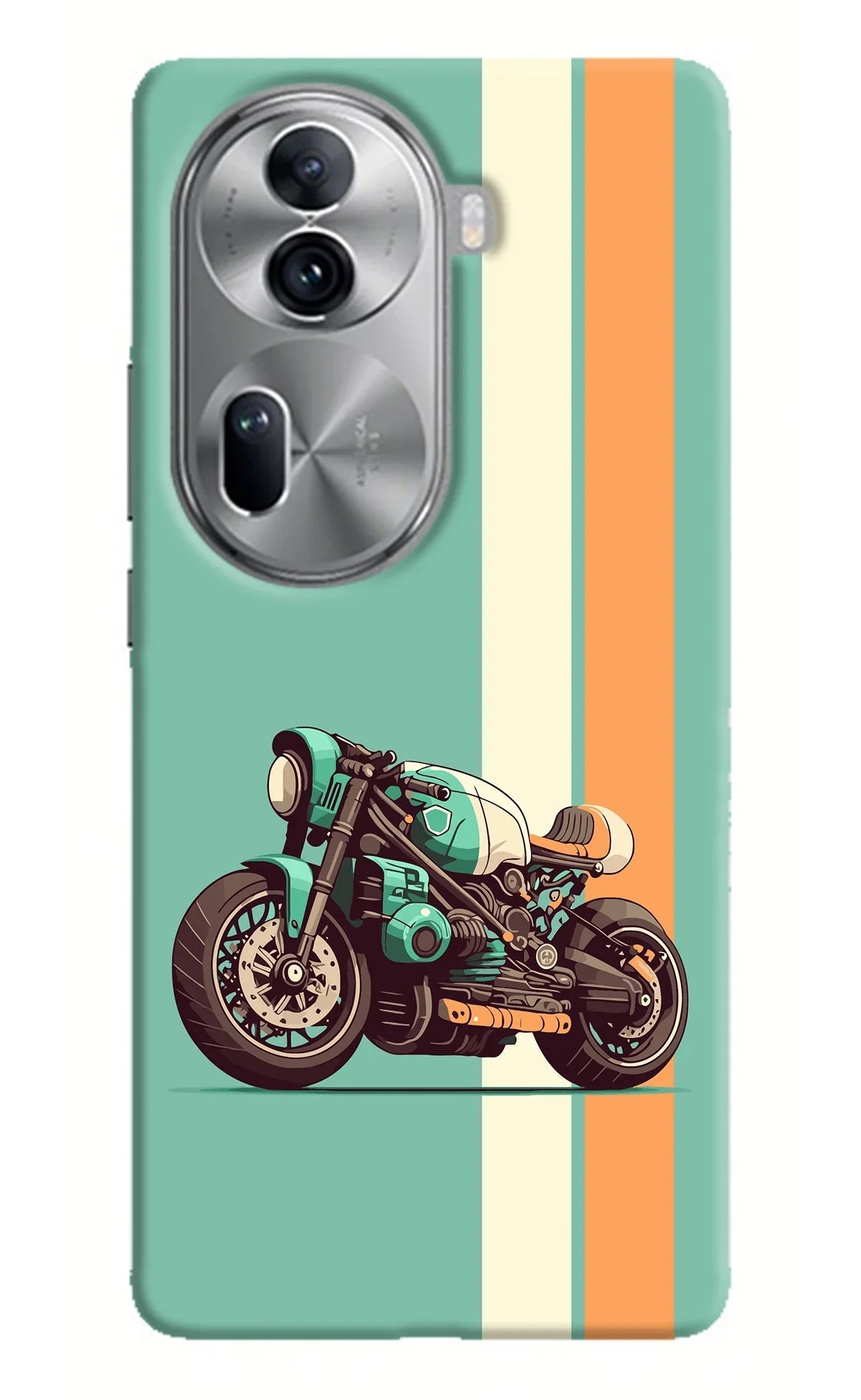 Striped Moto Drift Oppo Reno11 Pro 5G Back Cover