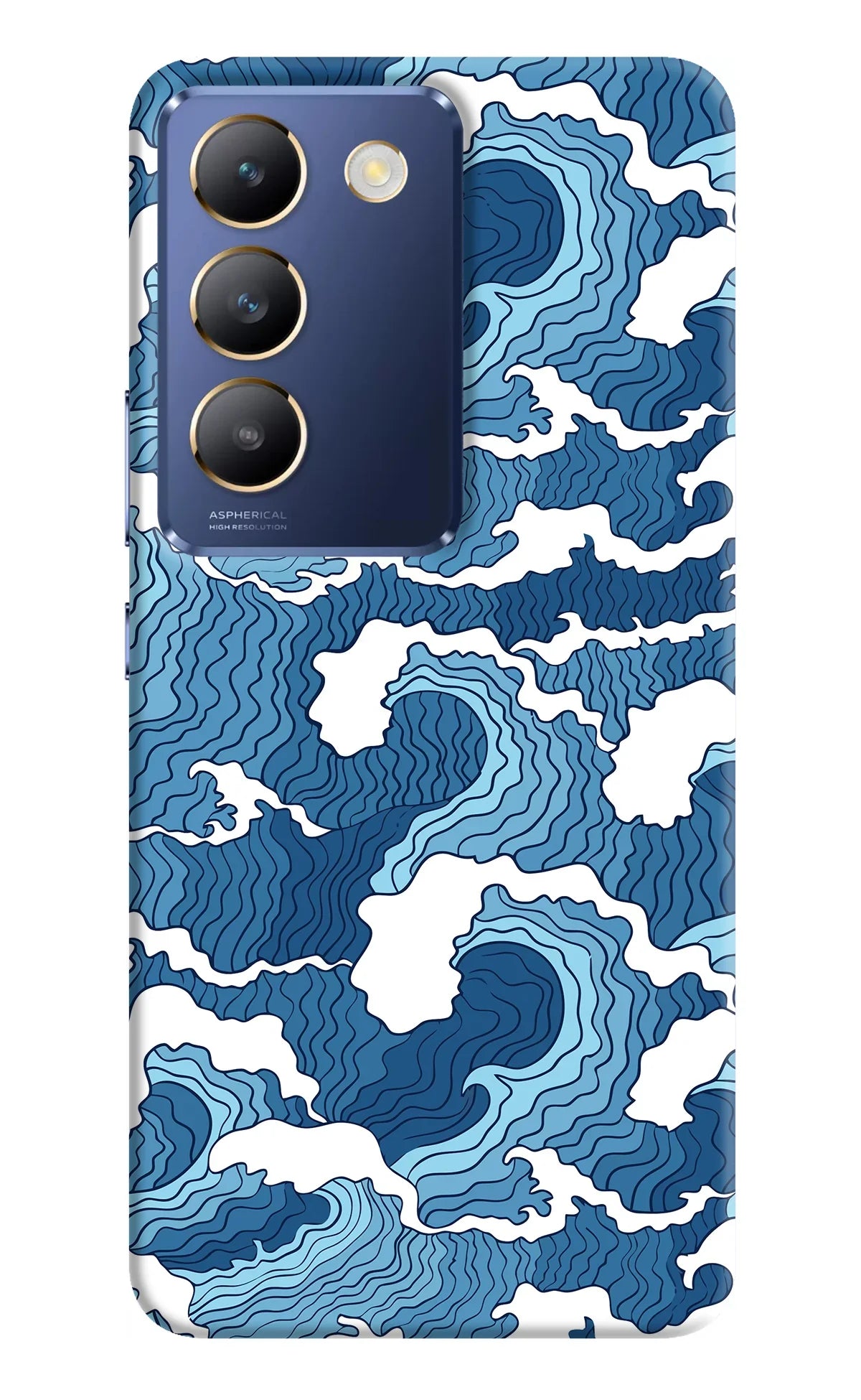 Blue Waves Vivo Y200E 5G/T3 5G Back Cover
