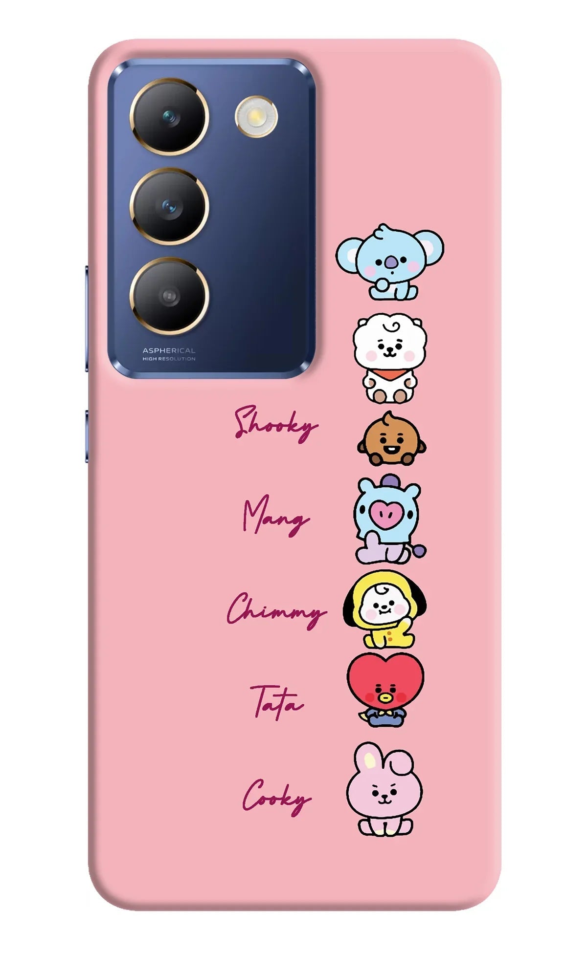 BTS names Vivo Y200E 5G/T3 5G Back Cover