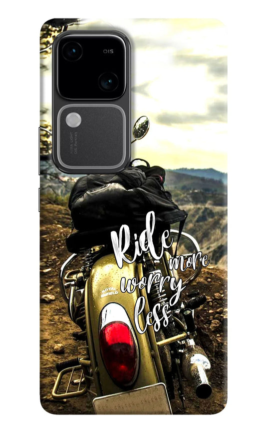 Ride More Worry Less Vivo V30 5G Back Cover