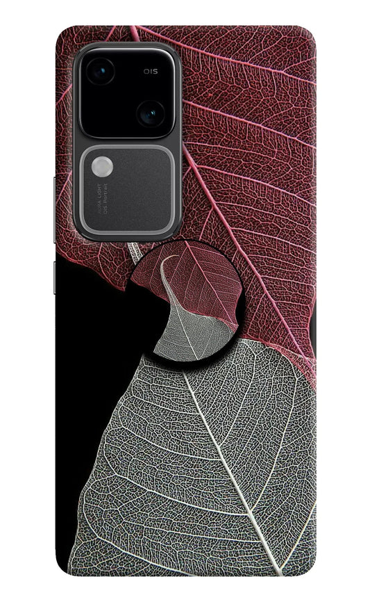 Leaf Pattern Vivo V30 5G Pop Case