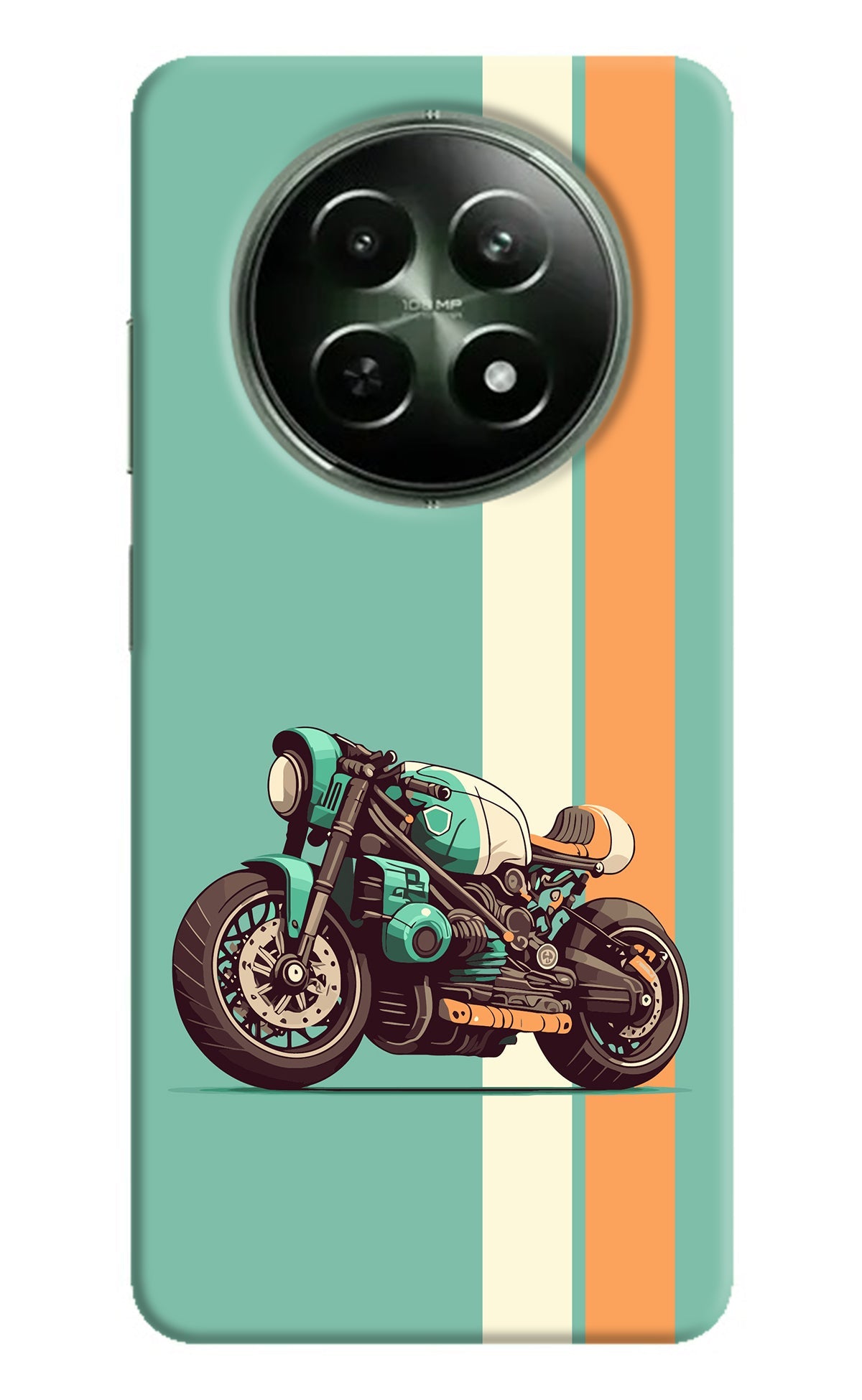 Striped Moto Drift Realme 12 5G Back Cover