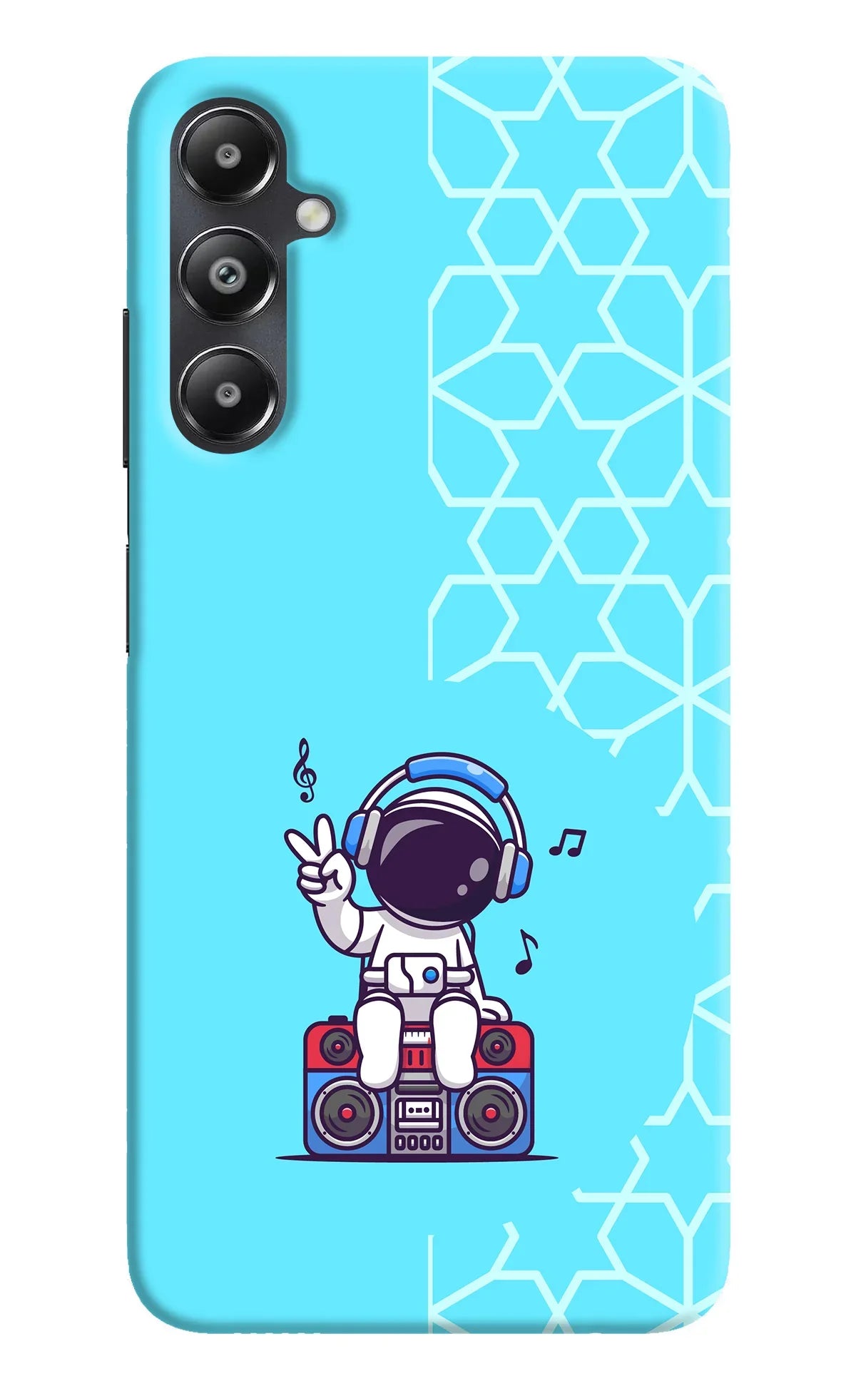 Cute Astronaut Chilling Samsung A05s Back Cover