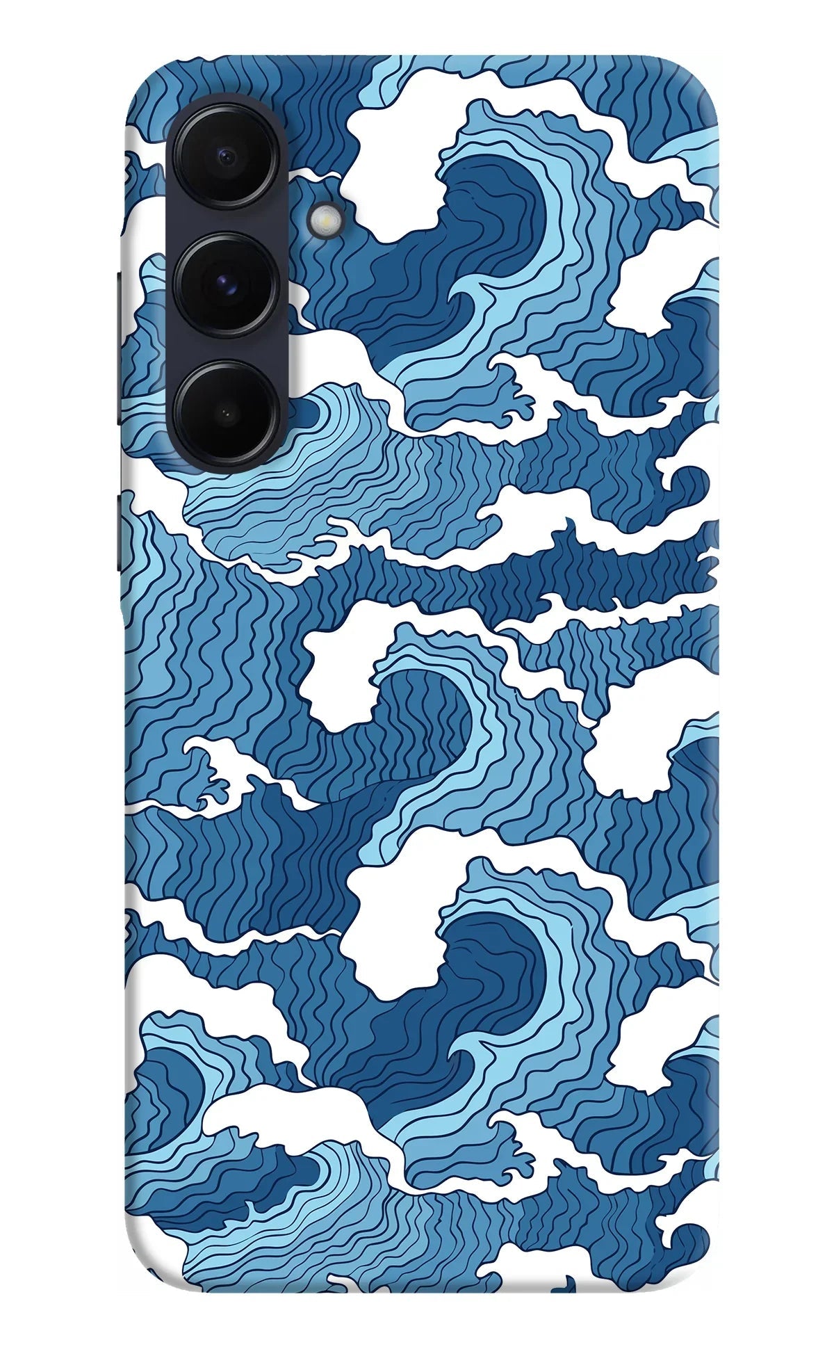 Blue Waves Samsung A55 5G Back Cover