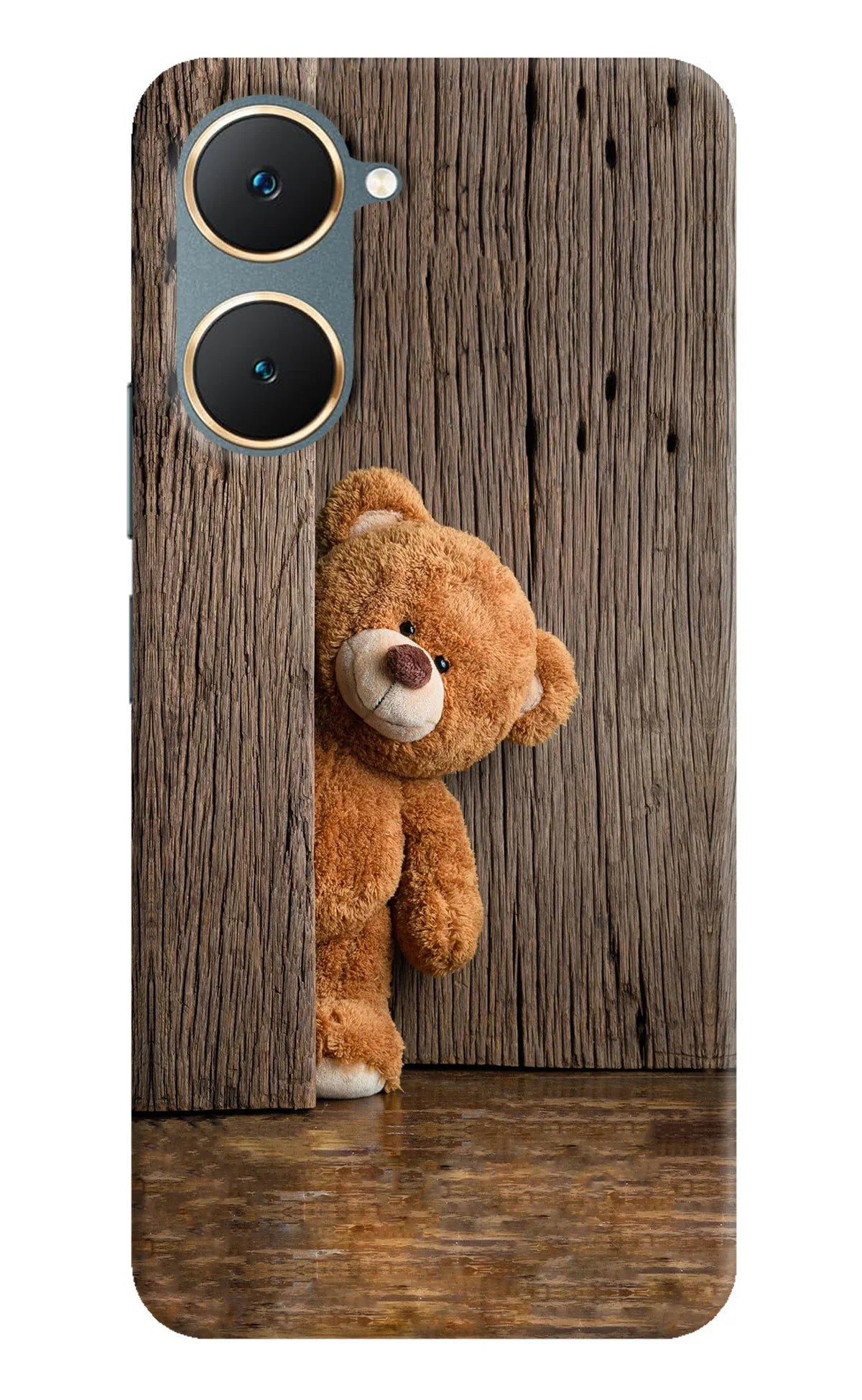 Teddy Wooden Vivo Y18/Y18e Back Cover