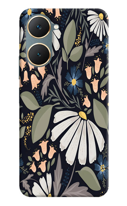 Flowers Art Vivo Y18/Y18e Back Cover