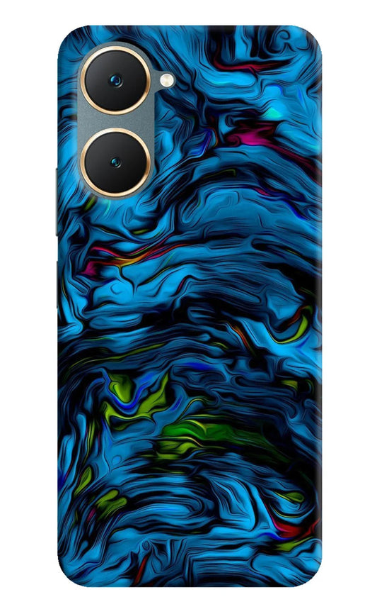 Dark Blue Abstract Vivo Y18/Y18e Back Cover
