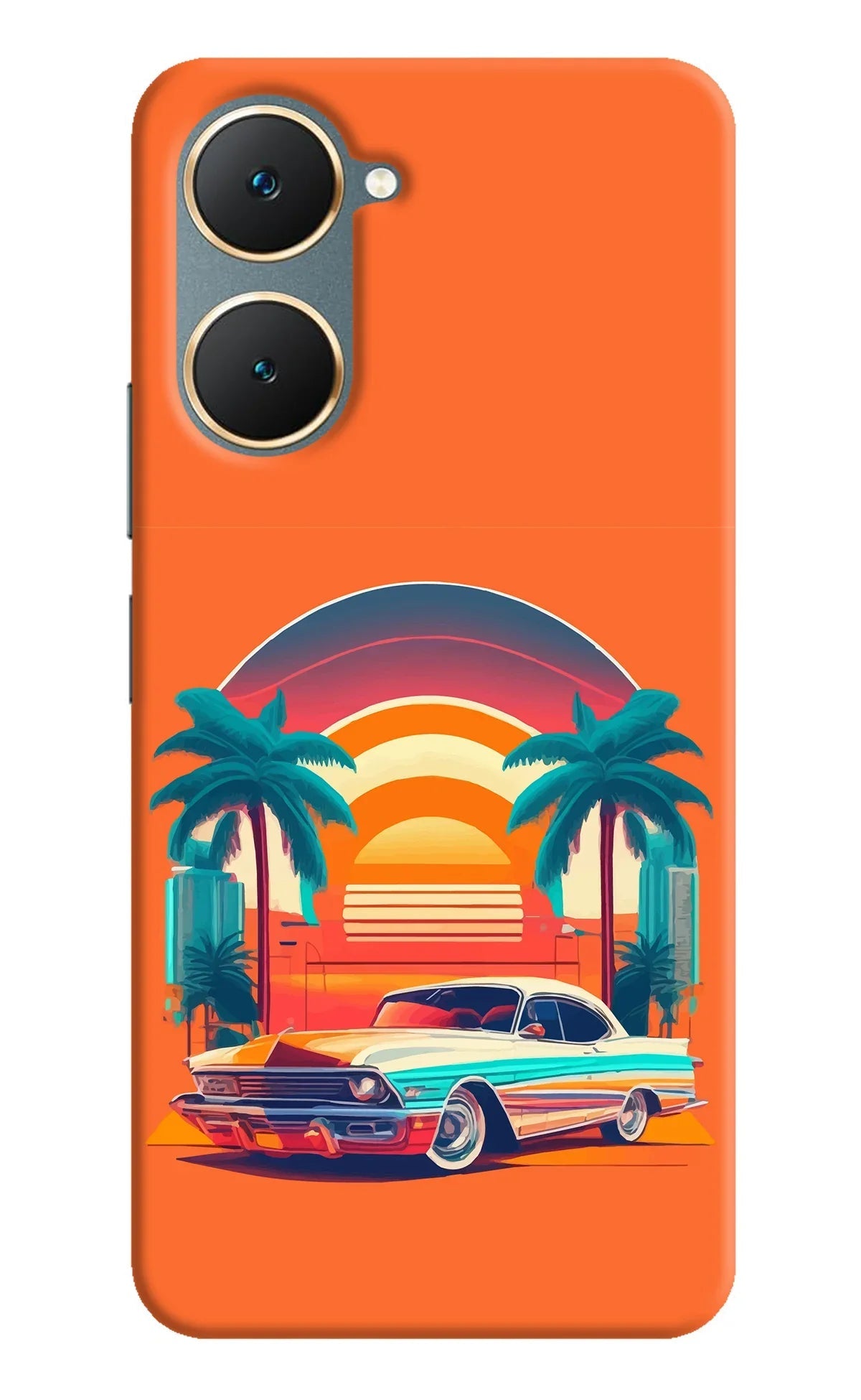 Palm Drive 80s Vivo Y18/Y18e Back Cover