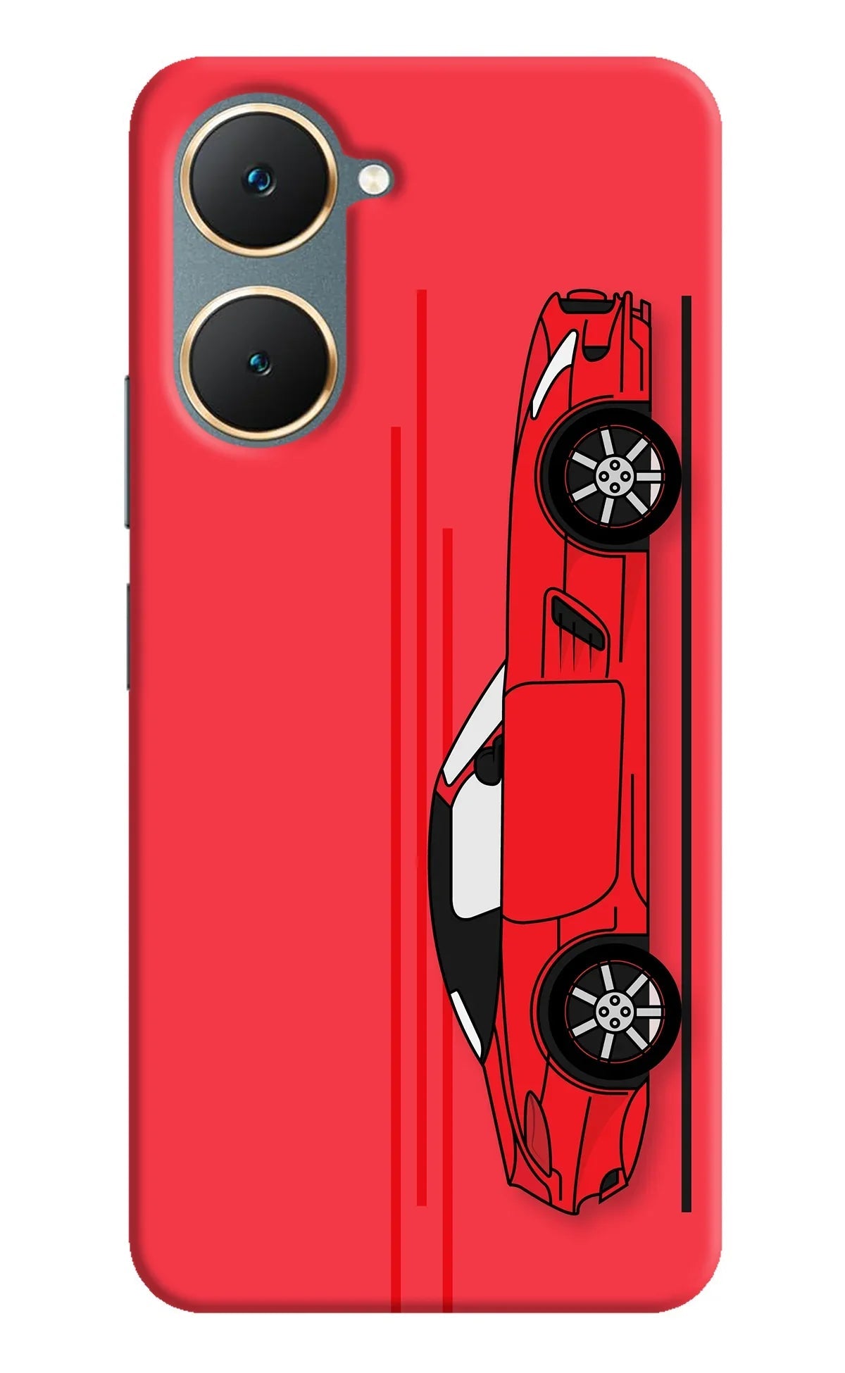 Red Velocity Vivo Y18/Y18e Back Cover