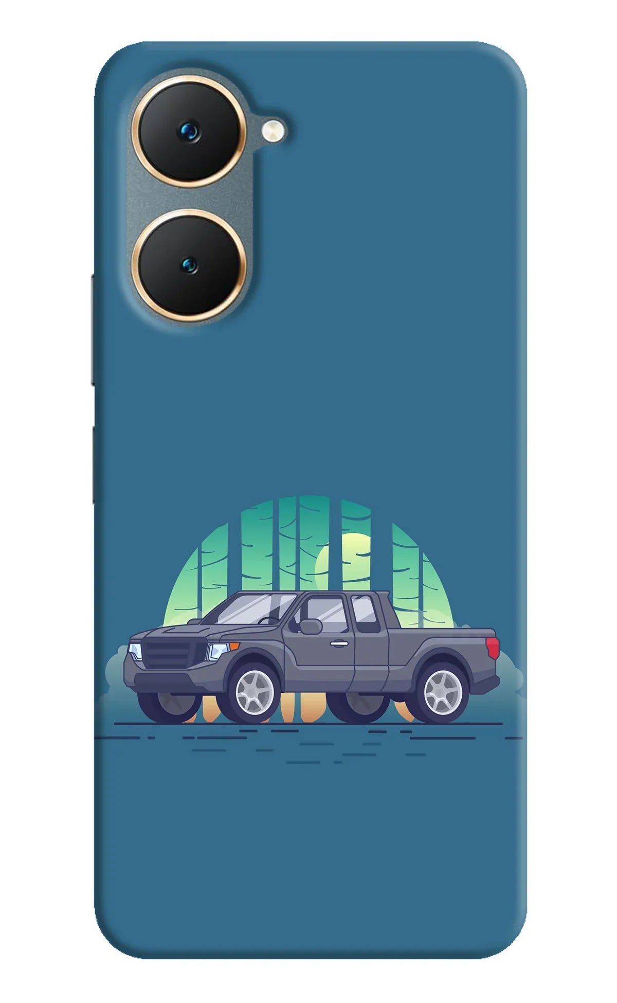 Retro Garage Vibe Vivo Y18/Y18e Back Cover