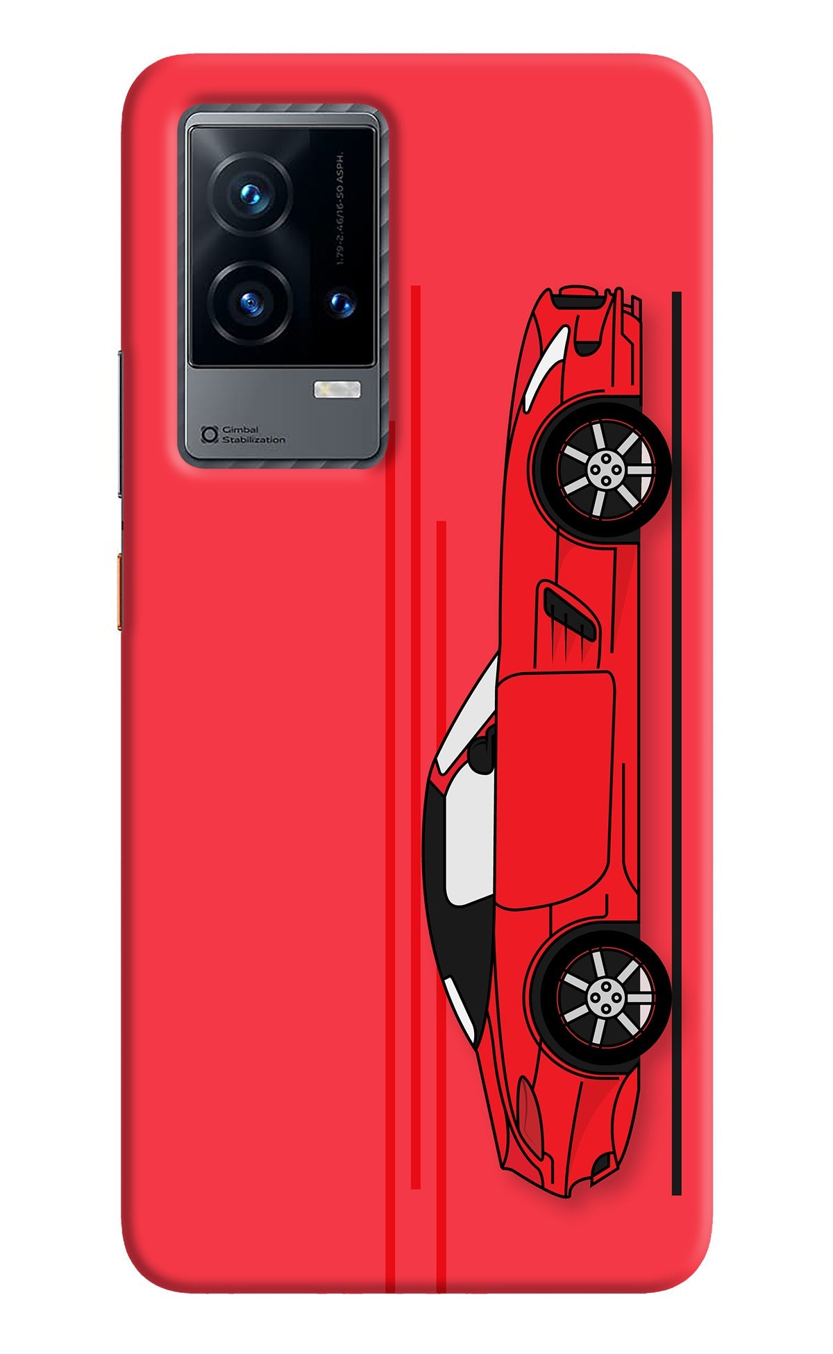 Red Velocity iQOO 9 5G Back Cover