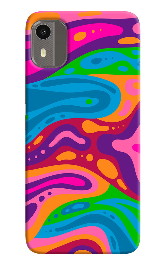 Trippy Pattern Nokia C12/C12 Pro Back Cover