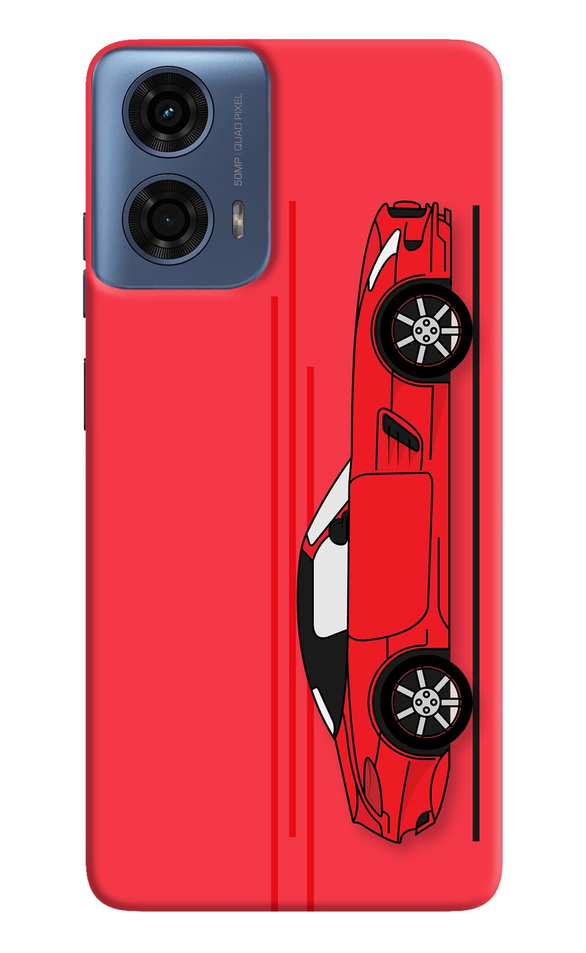 Red Velocity Moto G24 Power Back Cover