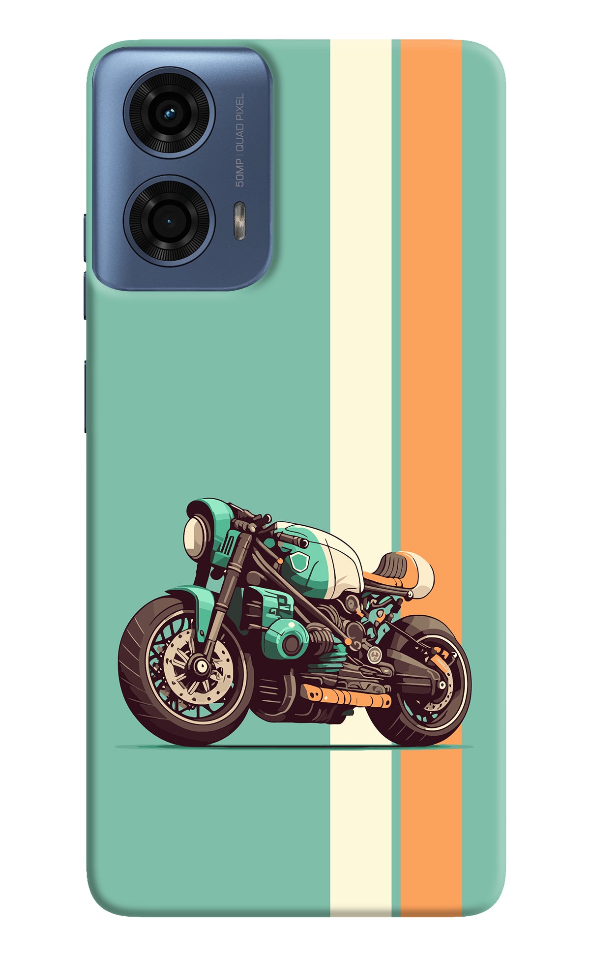 Striped Moto Drift Moto G24 Power Back Cover