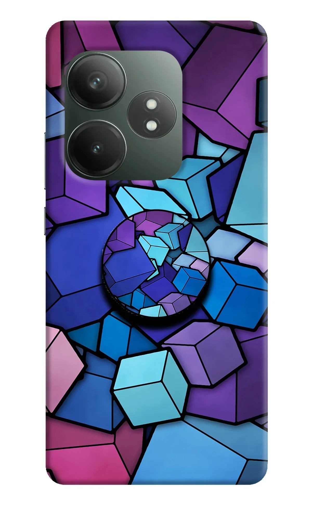 Cubic Abstract Realme GT 6T 5G Pop Case