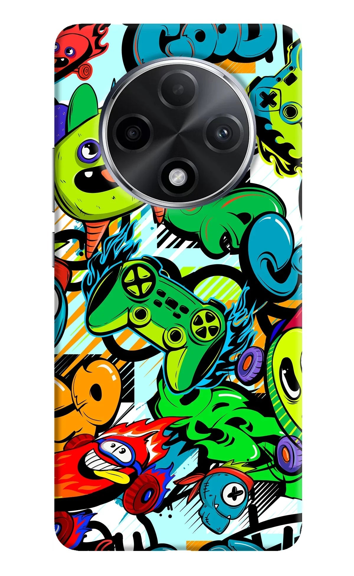 Game Doodle Oppo F27 Pro Plus Back Cover