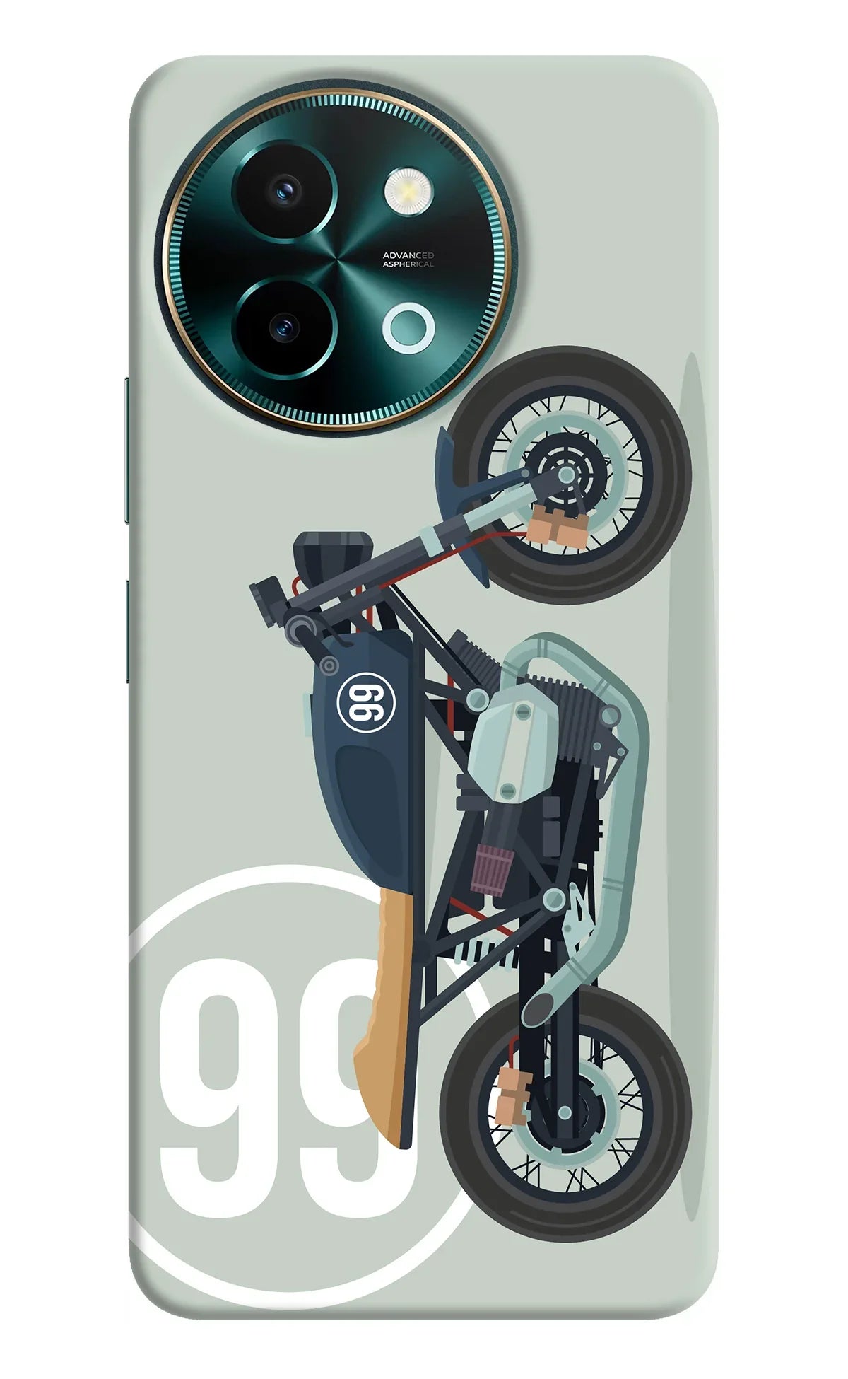 Classic Cafe Racer 99 Vivo Y58 5G Back Cover