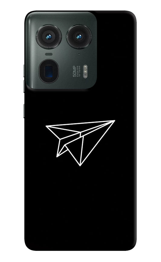 Paper Plane White Moto Edge 50 Ultra 5G Back Cover