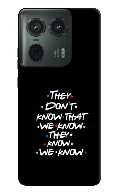 FRIENDS Dialogue Moto Edge 50 Ultra 5G Back Cover