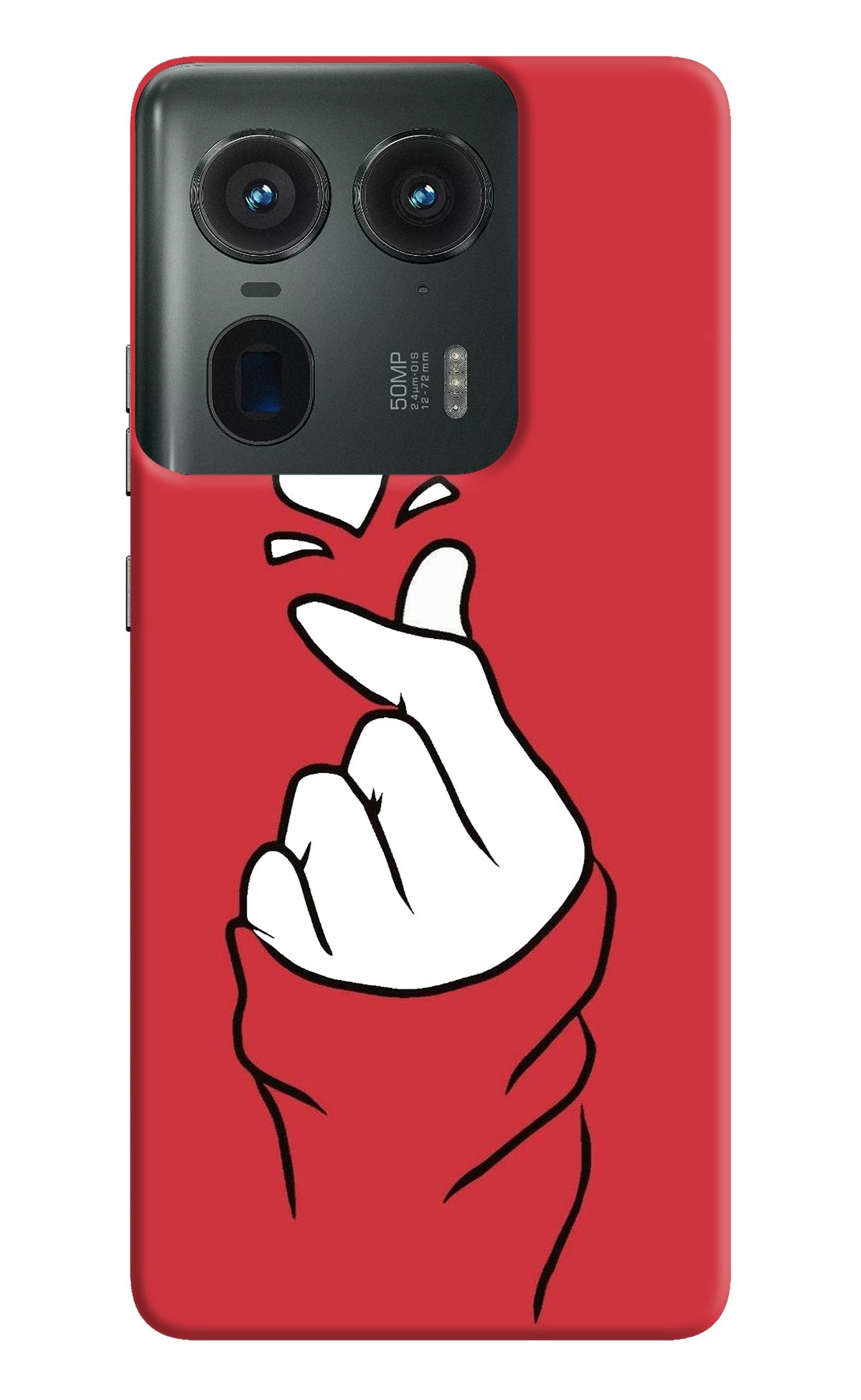 Korean Love Sign Moto Edge 50 Ultra 5G Back Cover