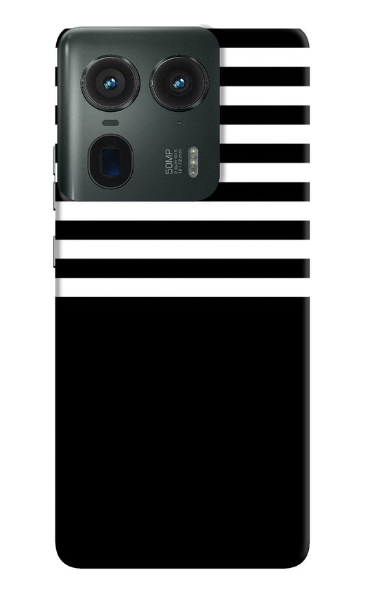 Black and White Print Moto Edge 50 Ultra 5G Back Cover