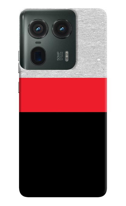 Tri Color Pattern Moto Edge 50 Ultra 5G Back Cover
