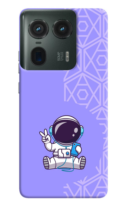 Cute Astronaut Chilling Moto Edge 50 Ultra 5G Back Cover