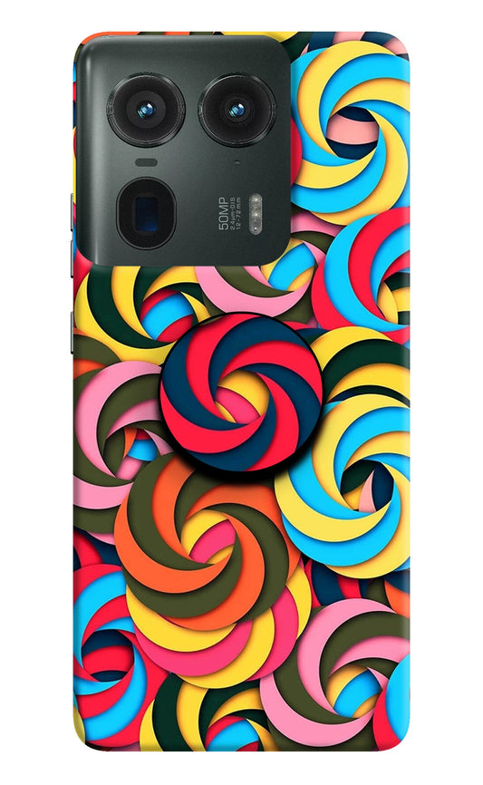 Spiral Pattern Moto Edge 50 Ultra 5G Pop Case