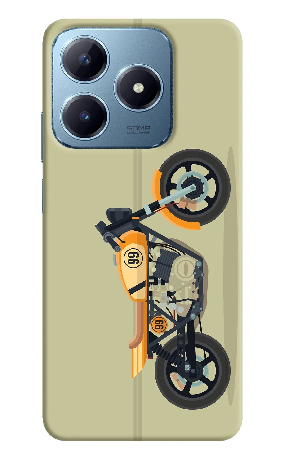 Vertical Speedster Realme Narzo N63 Back Cover