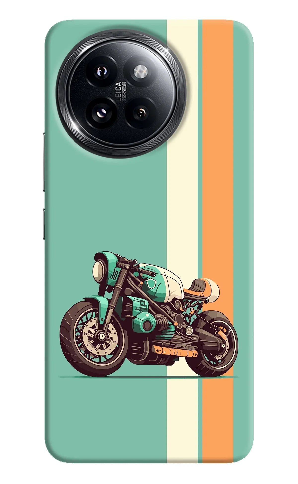 Striped Moto Drift Xiaomi 14 Civi Back Cover
