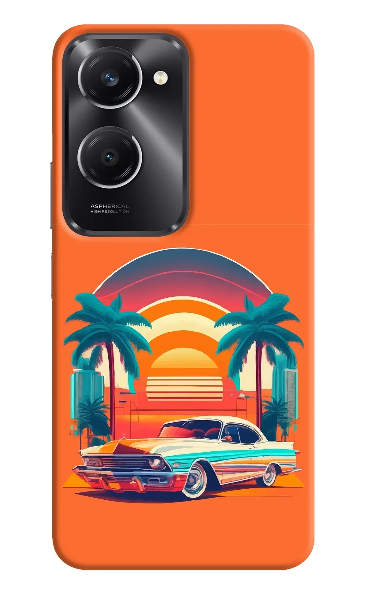 Palm Drive 80s Vivo T3 Lite 5G Back Cover