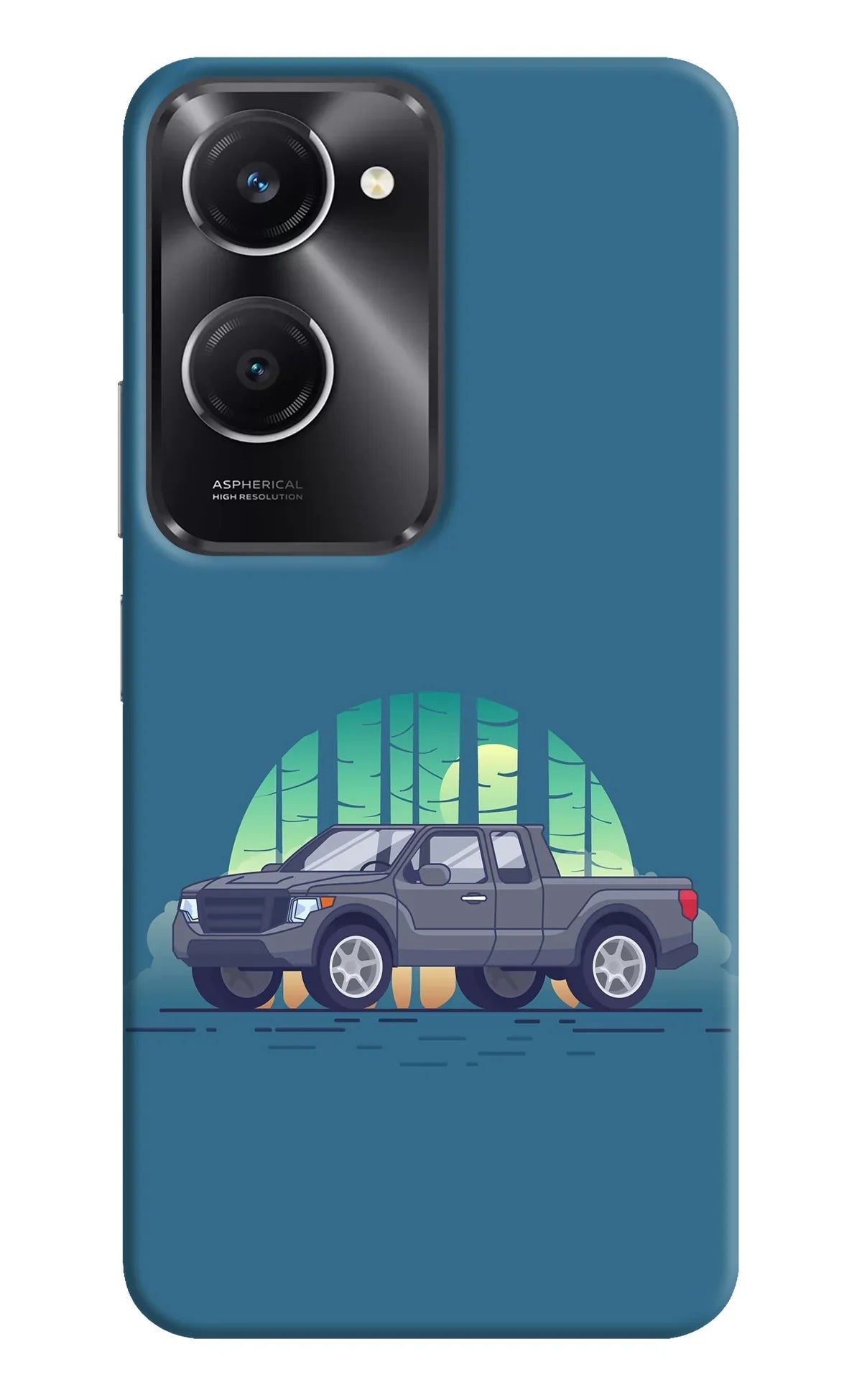 Retro Garage Vibe Vivo T3 Lite 5G Back Cover