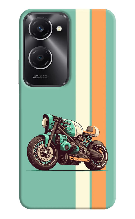 Striped Moto Drift Vivo T3 Lite 5G Back Cover